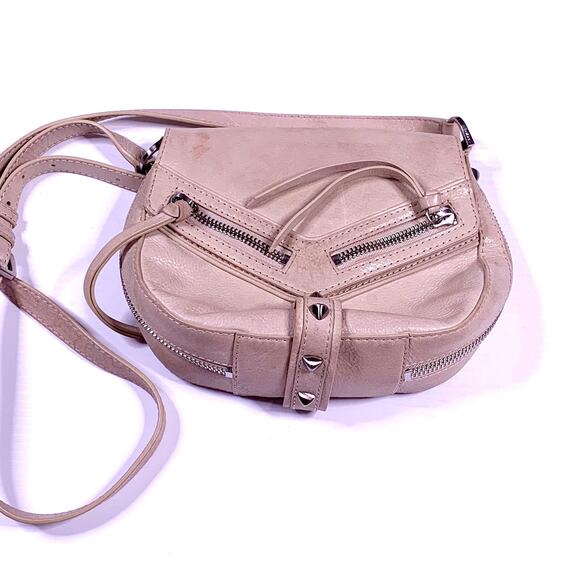 Botkier Handbags - Botkier Trigger Saddle Crossbody Leather Bag Blush Pink Beige Stud 37730470